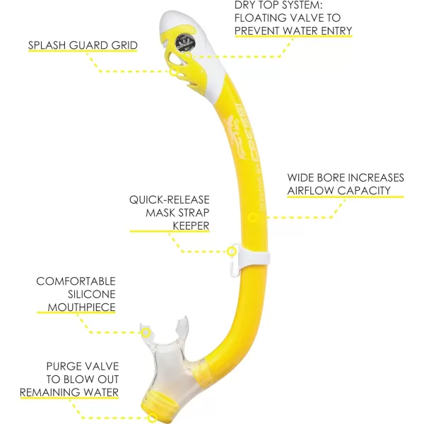 Cressi Snorkeling Silicone Set  for Kids aged 5 to 15 year old - Pegaso &amp; Iguana Dry: designed in Italy