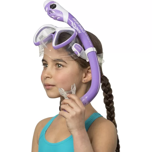 Cressi Snorkeling Silicone Set  for Kids aged 5 to 15 year old - Pegaso &amp; Iguana Dry: designed in Italy