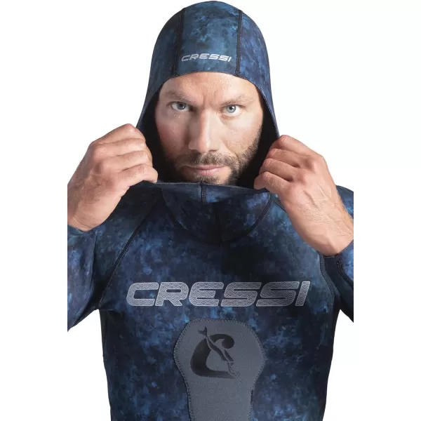 Cressi Spearfishing and Freediving Wetsuit with Loading Chest Pad, Knee Protection, Anatomical Design - Tokugawa: Designed in Italy
