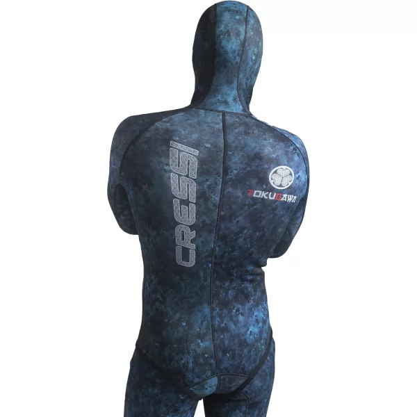 Cressi Spearfishing and Freediving Wetsuit with Loading Chest Pad, Knee Protection, Anatomical Design - Tokugawa: Designed in Italy