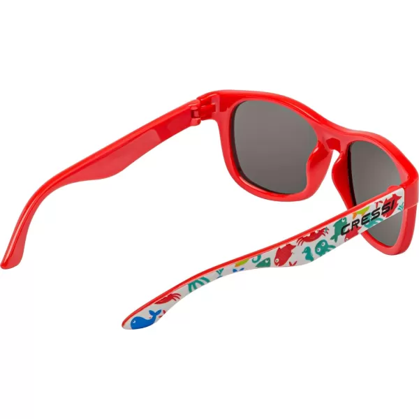 Cressi Teddy Kids Cool Sporty Sunglasses, Anti-UV Polarized Lenses, from 3 to 5 years: designed in Italy