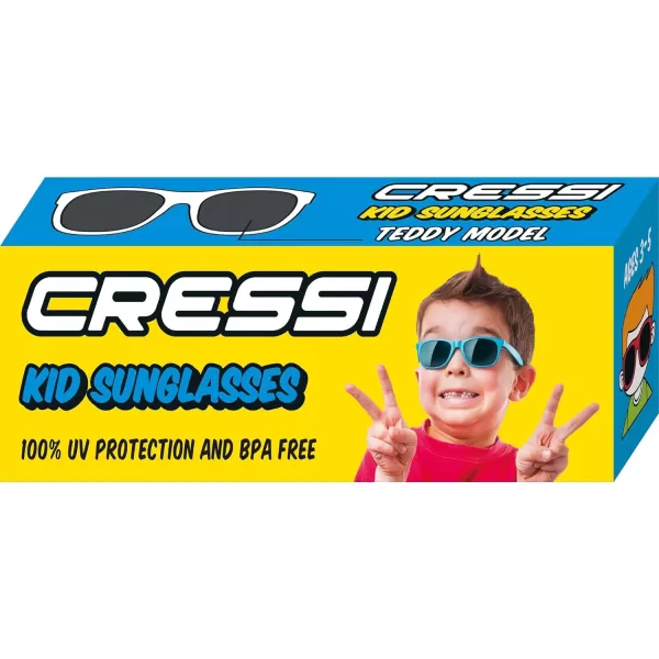 Cressi Teddy Kids Cool Sporty Sunglasses, Anti-UV Polarized Lenses, from 3 to 5 years: designed in Italy