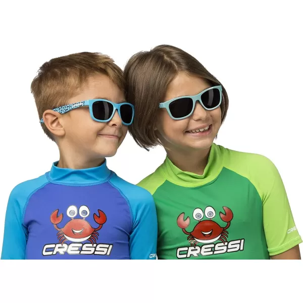 Cressi Teddy Kids Cool Sporty Sunglasses, Anti-UV Polarized Lenses, from 3 to 5 years: designed in Italy