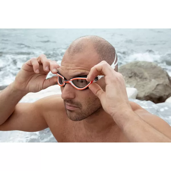 Cressi Thunder Professional Adult Swim Goggles with Wide View Ergonomic Anti-Scratch Lens | Made in Italy by Cressi