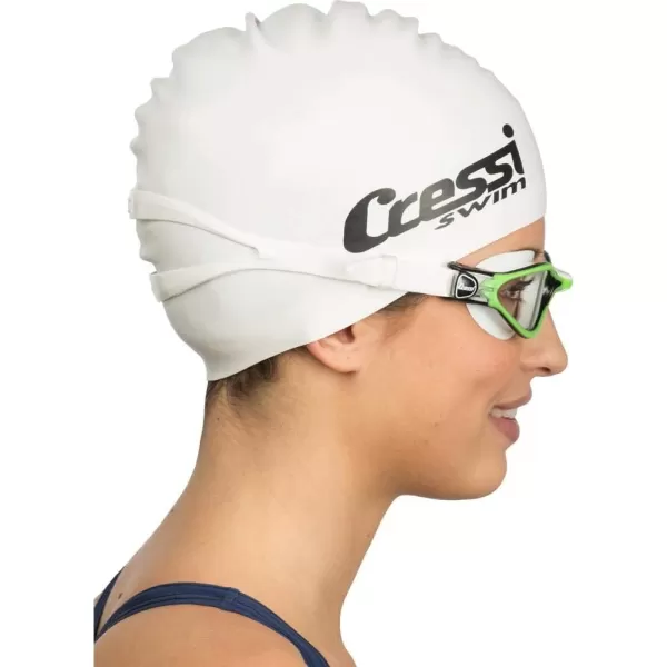 Cressi Thunder Professional Adult Swim Goggles with Wide View Ergonomic Anti-Scratch Lens | Made in Italy by Cressi
