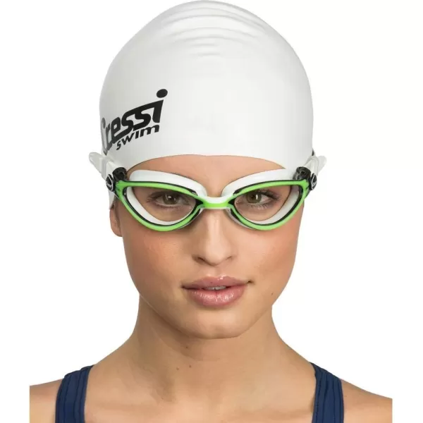 Cressi Thunder Professional Adult Swim Goggles with Wide View Ergonomic Anti-Scratch Lens | Made in Italy by Cressi