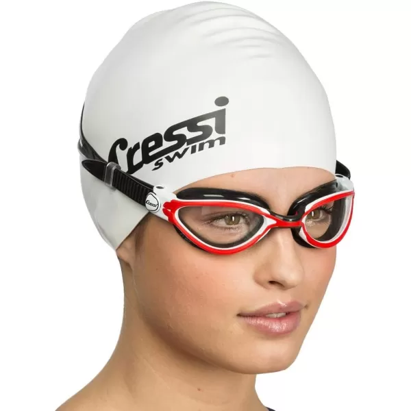 Cressi Thunder Professional Adult Swim Goggles with Wide View Ergonomic Anti-Scratch Lens | Made in Italy by Cressi