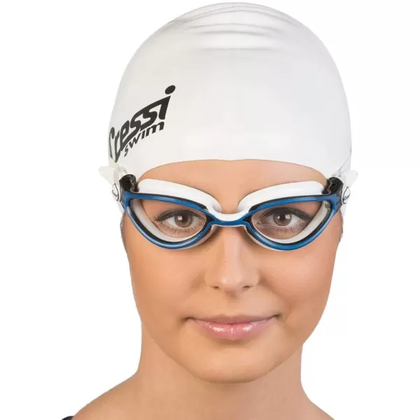 Cressi Thunder Professional Adult Swim Goggles with Wide View Ergonomic Anti-Scratch Lens | Made in Italy by Cressi