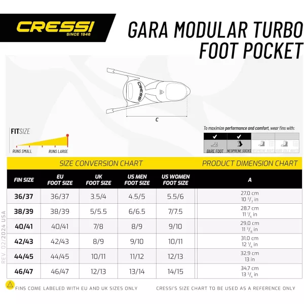 Long Free Diving Fins with Interchangeable Blades System - Gara Modular: Made in Italy