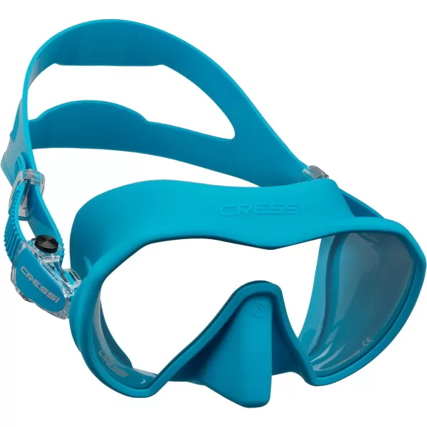 Mask &amp; Snorkel designed for Freediving and Scuba Diving - Made for Narrow Faces with Low Internal Volume - Flexible, Foldable Snorkel - ZS1 &amp; Corsica: made in Italy