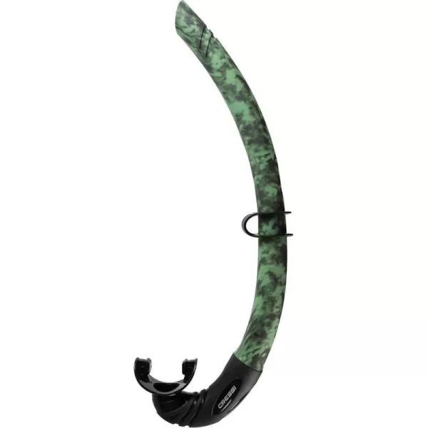 Corsica, Flexible Rubber Snorkel for Scuba Diving, Freediving and Spearfishing - Solid and Camouflage colors | made in Italy