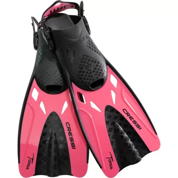 Cressi Adult Adjustable Snorkeling Fins with Ultra Resistant Buckles, Very Light, Ideal for Traveling - Tonga: designed in Italy