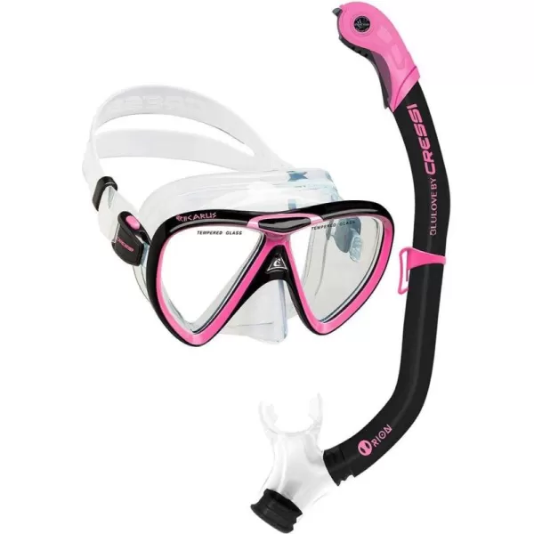 Cressi Adult Snorkeling Kit, Mask &amp; Snorkel - Quality Equipment for Discovering the Underwater World | Ikarus &amp; Orion: Designed in Italy