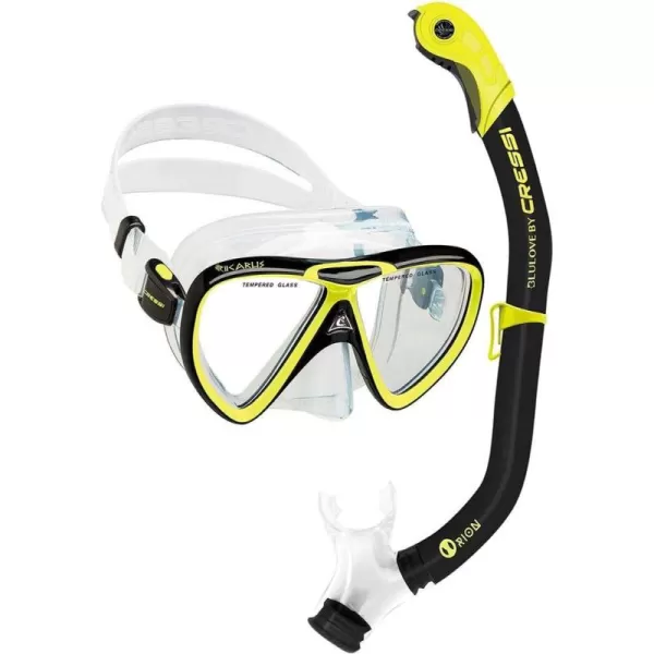 Cressi Adult Snorkeling Kit, Mask &amp; Snorkel - Quality Equipment for Discovering the Underwater World | Ikarus &amp; Orion: Designed in Italy