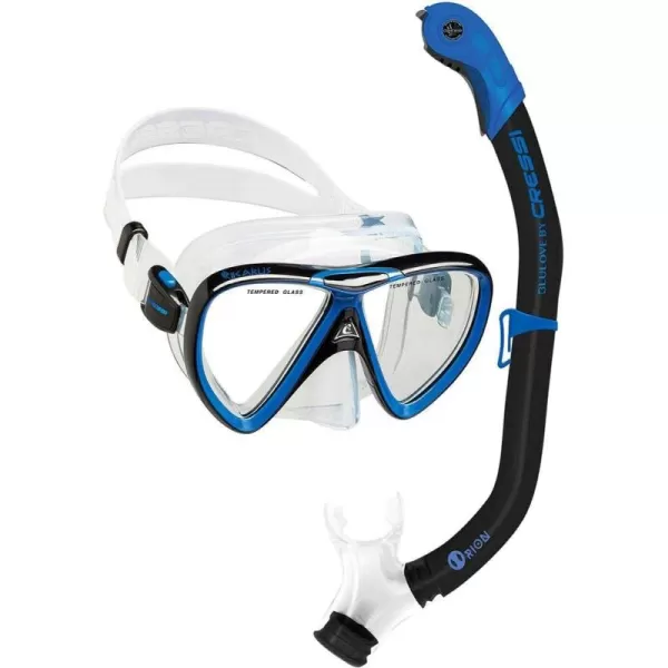 Cressi Adult Snorkeling Kit, Mask &amp; Snorkel - Quality Equipment for Discovering the Underwater World | Ikarus &amp; Orion: Designed in Italy