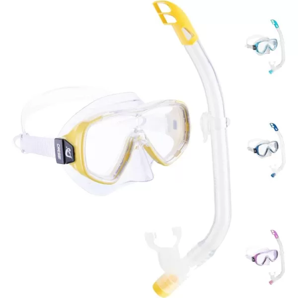 Cressi Children Wide View Comfortable Snorkeling Set - Ondina &amp; Top Jr: made in Italy