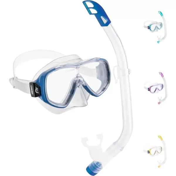 Cressi Children Wide View Comfortable Snorkeling Set - Ondina &amp; Top Jr: made in Italy