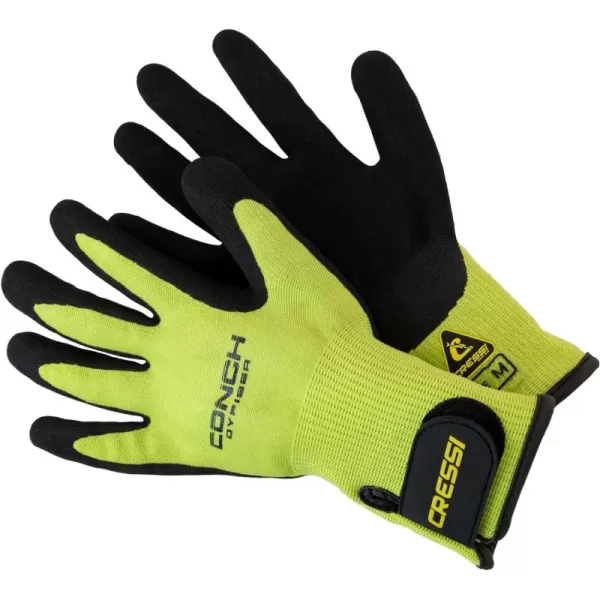 Cressi Conch Dyfiber Gloves - Protects Against Bumps and Scratches Without Losing Dexterity- Ideal for Spearfishing