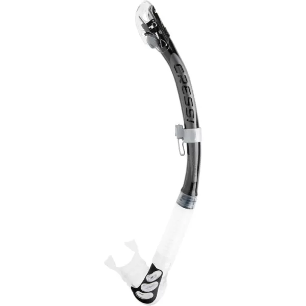 Cressi Foldable Adult Dry Snorkel for Scuba Diving, Snorkeling - Alpha Ultra Dry Made in Italy