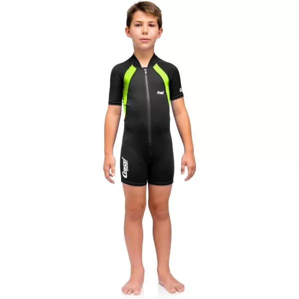 Cressi Kids Short Sleeve Swimsuit in Neoprene 1.5mm for Boys and Girls aged 2 to 10 year - Kids Swimsuit: designed in Italy