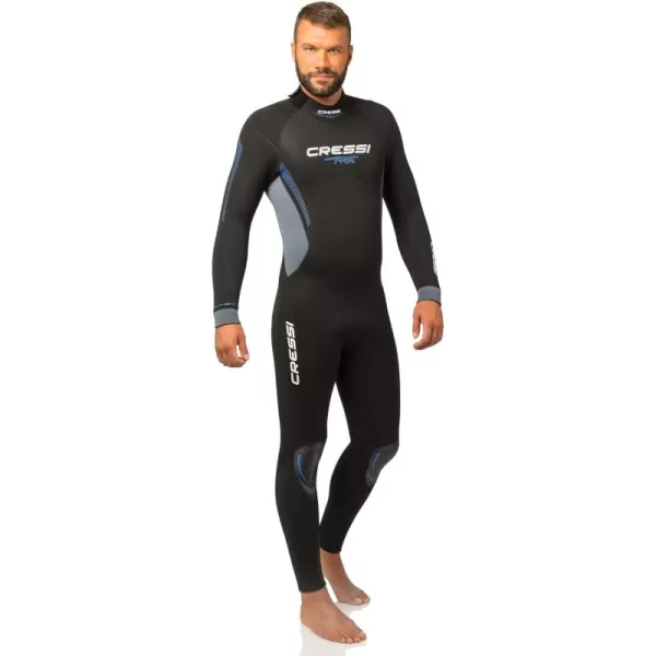 Cressi Men's Full Wetsuit Back-Zip for Scuba Diving &amp; Water Activities - Fast 7mm: designed in Italy