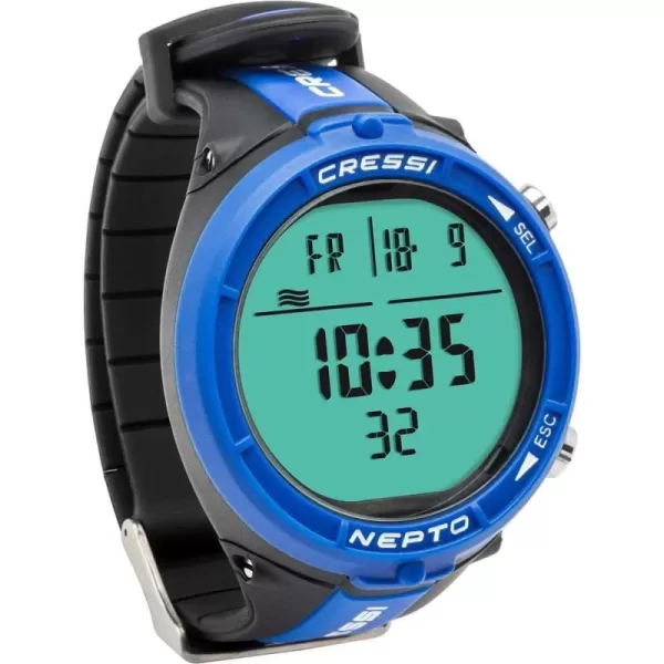 Cressi Nepto Freediving Watch Computer - Fully Customizable - Protection against Taravana risk - Logbook - Made in Italy