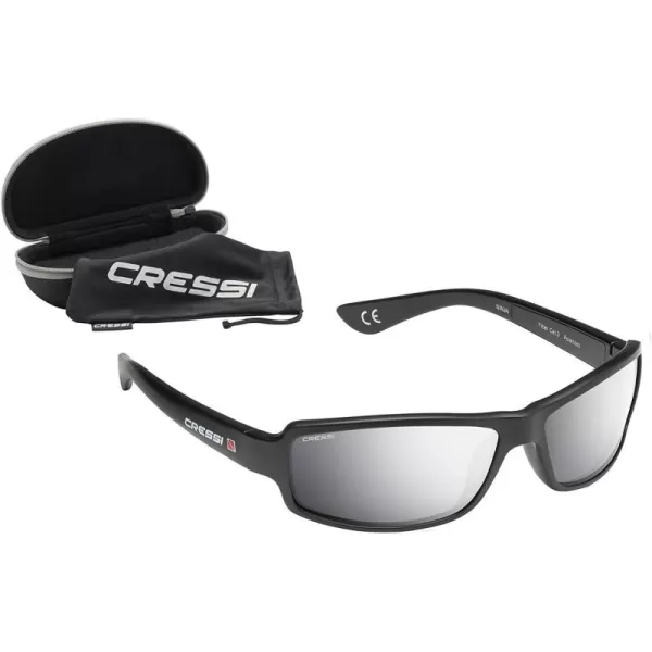 Cressi Ninja Adult Sport Sunglasses, Polarized Lenses, Protective Case - Best for Boating, Sailing, Running, Hiking, Cycling