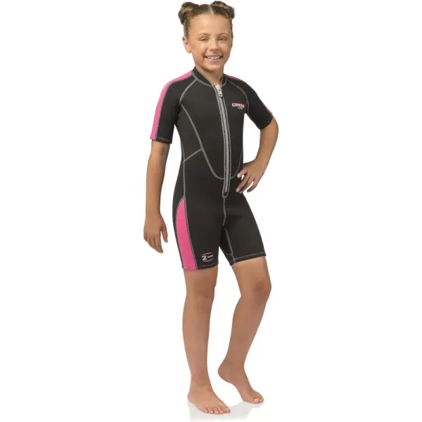 Cressi Short Kids, Boys &amp; Girls, Front-Zip Neoprene Wetsuit for All Water Sports | Lido Junior