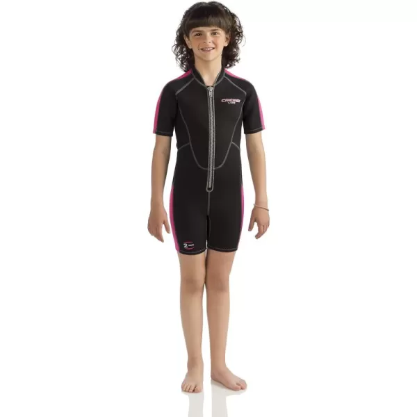 Cressi Short Kids, Boys &amp; Girls, Front-Zip Neoprene Wetsuit for All Water Sports | Lido Junior