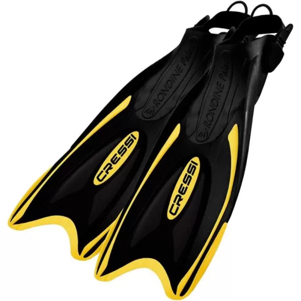 Cressi Snorkeling Adjustable Fins for All Family - Long Blade Versatile Open Heel Flippers - Palau: made in Italy