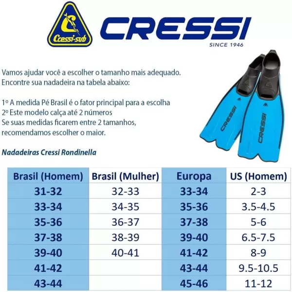 Cressi Adult Snorkeling Full Foot Pocket Fins, Good Thrust, Light Fin, Rondinella: designed and made in Italy