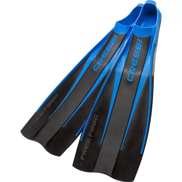 Cressi High Duty Full Foot Pocket Scuba Diving Fins | Hi-Surface: Below Blade Foot Pocket | Free Frog: Made in Italy