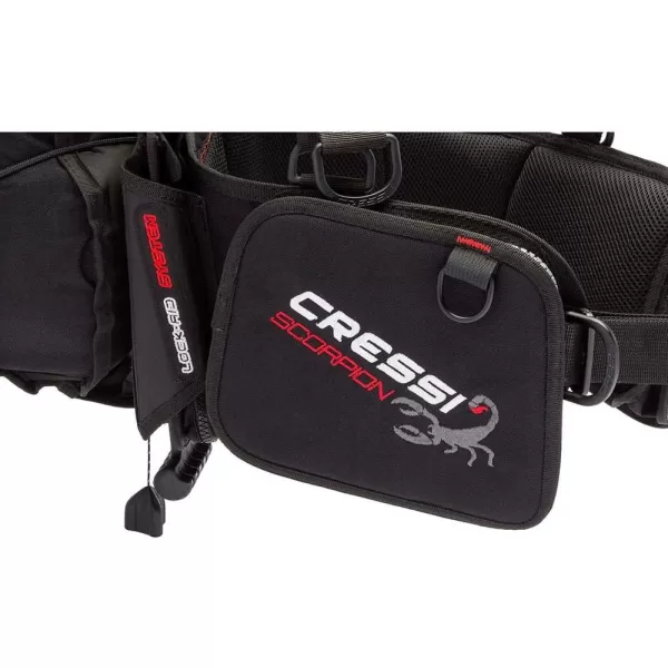 Cressi Scuba Diving Back-Inflation BCD - Comfortable as a Backpack - Vertical Weight Pocket System - High-Volume Pockets - Scorpion: designed in Italy