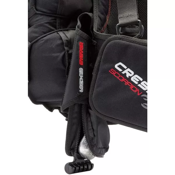 Cressi Scuba Diving Back-Inflation BCD - Comfortable as a Backpack - Vertical Weight Pocket System - High-Volume Pockets - Scorpion: designed in Italy