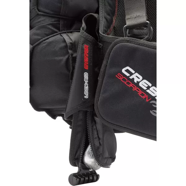 Cressi Scuba Diving Back-Inflation BCD - Comfortable as a Backpack - Vertical Weight Pocket System - High-Volume Pockets - Scorpion: designed in Italy
