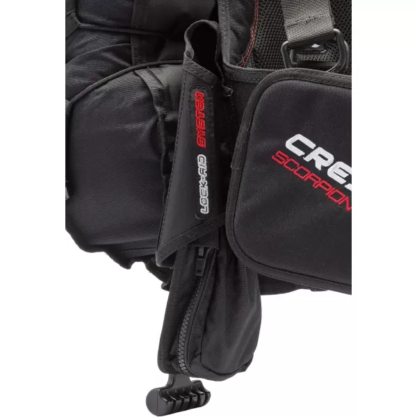Cressi Scuba Diving Back-Inflation BCD - Comfortable as a Backpack - Vertical Weight Pocket System - High-Volume Pockets - Scorpion: designed in Italy