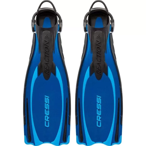 Scuba Diving Fins - Reactive Open Heel with Bungee Strap - Reaction EBS: made in Italy