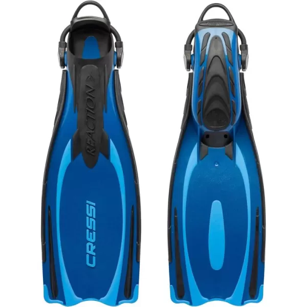 Scuba Diving Fins - Reactive Open Heel with Bungee Strap - Reaction EBS: made in Italy