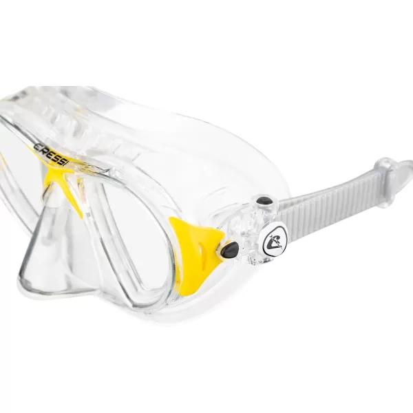 Cressi Adult High-End Scuba Diving Mask, Made in the Revolutionary Crystal Silicone - Big Eyes Evolution Crystal: Made in Italy