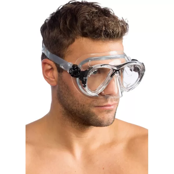 Cressi Adult High-End Scuba Diving Mask, Made in the Revolutionary Crystal Silicone - Big Eyes Evolution Crystal: Made in Italy