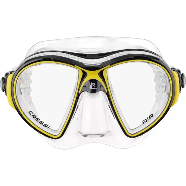 Cressi Adult High-End Scuba Diving Mask, Made in the Revolutionary Crystal Silicone - Big Eyes Evolution Crystal: Made in Italy