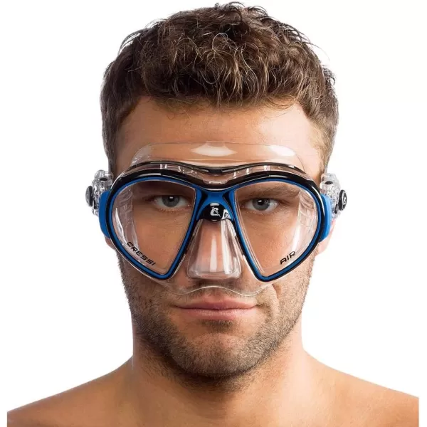 Cressi Adult High-End Scuba Diving Mask, Made in the Revolutionary Crystal Silicone - Big Eyes Evolution Crystal: Made in Italy