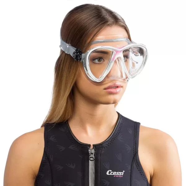 Cressi Adult High-End Scuba Diving Mask, Made in the Revolutionary Crystal Silicone - Big Eyes Evolution Crystal: Made in Italy