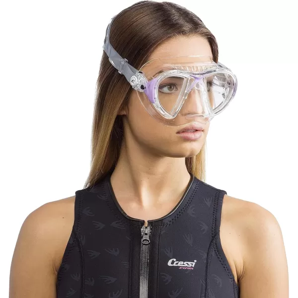 Cressi Adult High-End Scuba Diving Mask, Made in the Revolutionary Crystal Silicone - Big Eyes Evolution Crystal: Made in Italy