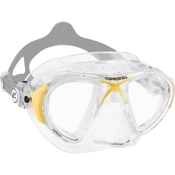 Cressi Adult High-End Scuba Diving Mask, Made in the Revolutionary Crystal Silicone - Big Eyes Evolution Crystal: Made in Italy