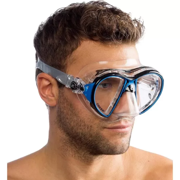 Cressi Adult High-End Scuba Diving Mask, Made in the Revolutionary Crystal Silicone - Big Eyes Evolution Crystal: Made in Italy