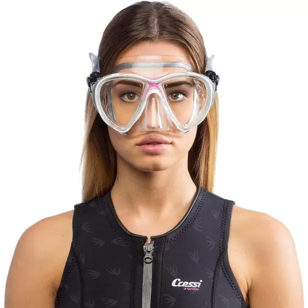 Cressi Adult High-End Scuba Diving Mask, Made in the Revolutionary Crystal Silicone - Big Eyes Evolution Crystal: Made in Italy