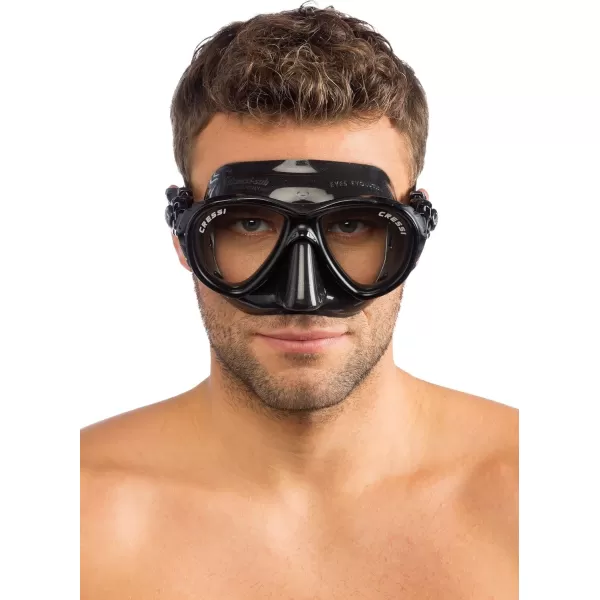Cressi Adult High-End Scuba Diving Mask, Made in the Revolutionary Crystal Silicone - Big Eyes Evolution Crystal: Made in Italy