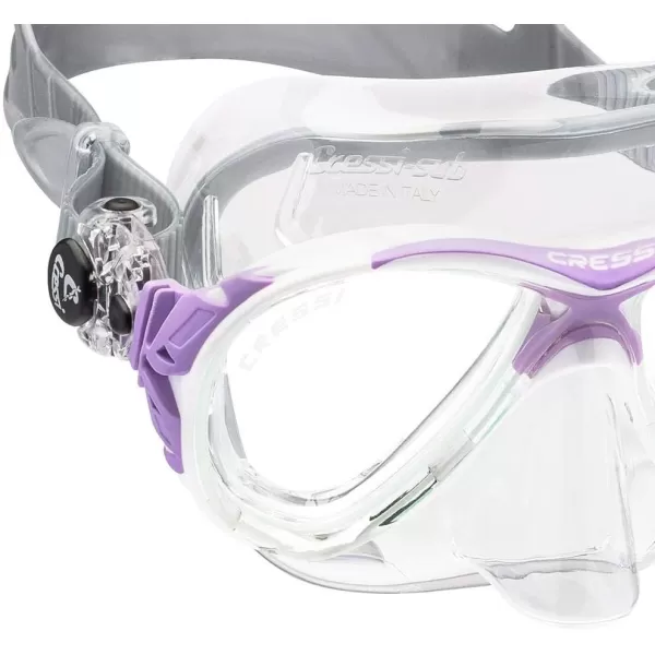 Cressi Adult High-End Scuba Diving Mask, Made in the Revolutionary Crystal Silicone - Big Eyes Evolution Crystal: Made in Italy
