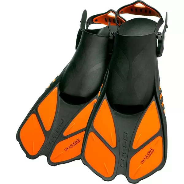 Cressi Adult Snorkeling Full-Face Snorkel Mask &amp; Adjustable Fins Kit - Wide Clear View, Anti-Fog System - Easy Breathing - Short Fins - Ideal for Traveling - Duke &amp; Bonete: designed in Italy